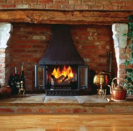 Dovre 1800 Multifuel / Wood Burning Fireplace Stove
