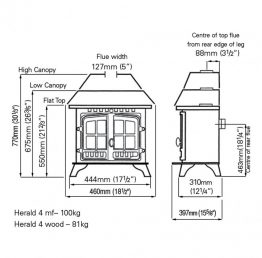 Hunter Herald 4 Multi-Fuel Stove